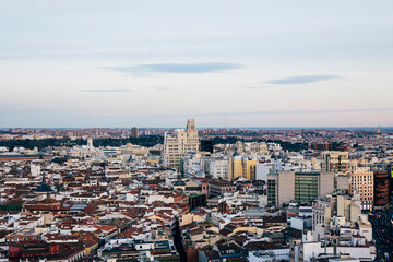 Obraz premium Panoramic view of the Madrid city. Spain.