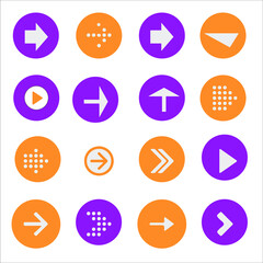 web icon or vector arrows, circle