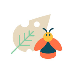 Plant Bug Vector Flat Icon Design illustration. Agriculture and Farming Symbol on White background EPS 10 File