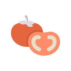 Tomatoes Vector Flat Icon Design illustration. Agriculture and Farming Symbol on White background EPS 10 File