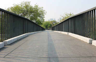 Fototapeta premium Sky walk cement floor background. 