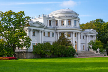 The historical building of the Summer Imperial Palace on Elagin Island