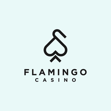 flamingo casino logo. poker logo
