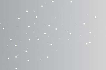 Network abstract connection isolated on gray background. Network technology background with dots and lines. Ai background. Modern abstract concept. Ai background vector, network technology	