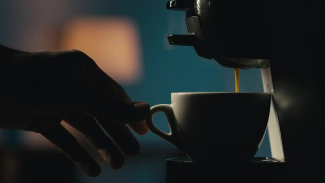 coffee coming out of the machine