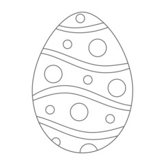 Doodle Easter egg. Sketch eggs for cards, logos, holidays. Happy Easter hand drawn isolated on white background. Vector set of easter eggs in doodle style. Hand drawn illustration