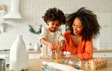 African american family at home