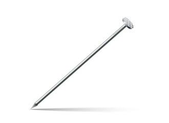 Steel nail isolated