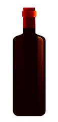 dark-colored glass bottle for wine