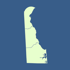 map of Delaware