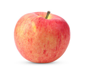Red apple on white background.