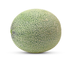 Cantaloupe melon on white background