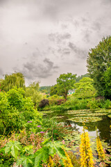 Giverny, France. Gardens of Claude Monet in summer season.