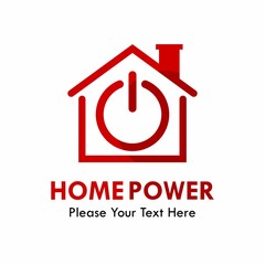 Home power logo template illustration