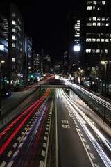Fototapeta na wymiar 東京 歩道橋 夜景