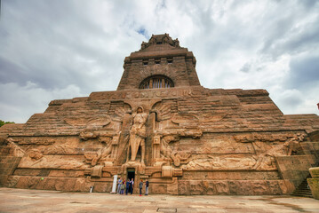 Leipzig, Germany - July 17, 2016: Monument to the Battle of the Nations.