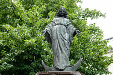 statue in the garden , image taken in stettin szczecin west poland, europe © underworld