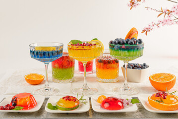 Colorfull Summer dessert for party