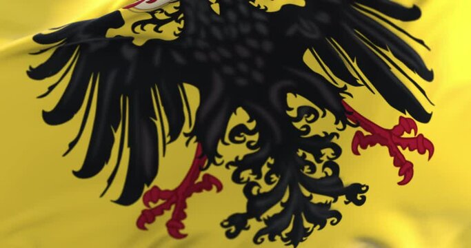 Flag of Holy Roman Empire. Loop