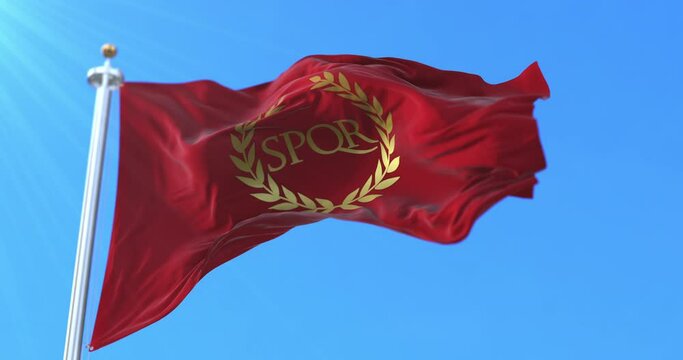 Roman Standard with SPQR. Loop