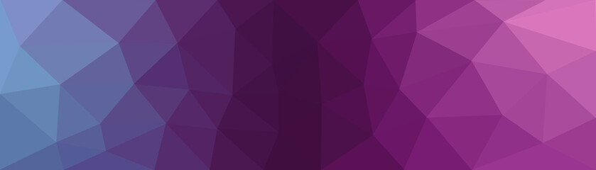 Obraz premium Light blue to purple to pink vector Low poly abstract crystal pattern background. Polygon design.