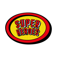 super heroes badge