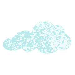 Cloud Colorful Illustration isolated on white background