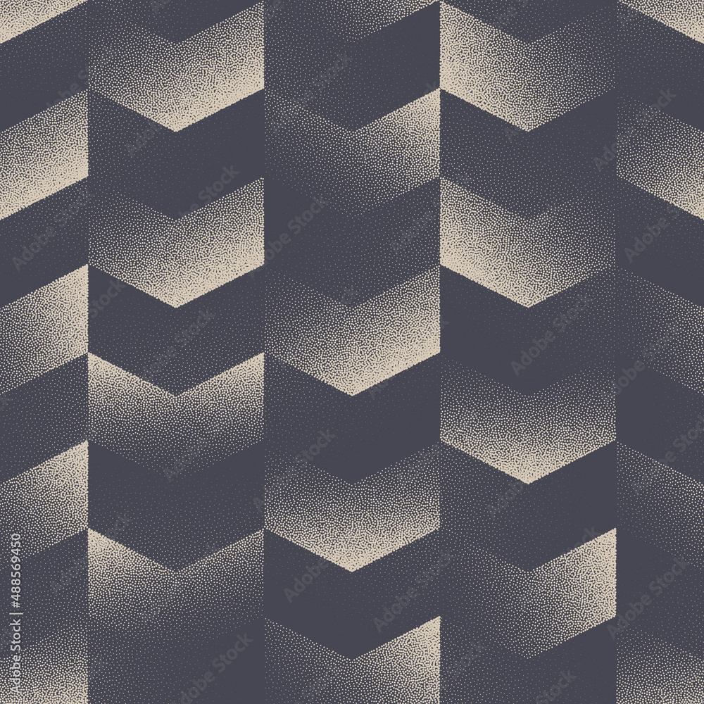 Aufkleber chevron checkered structure vector seamless pattern geometric art abstract background. zigzag old fa