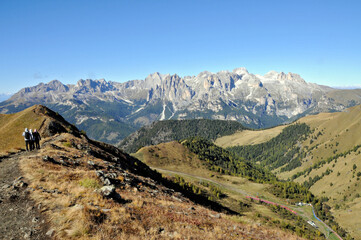 Wanderer in der Dolomiten