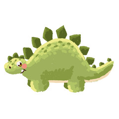 cute dinosaur stegosaurus © djvstock