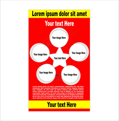 Poster design collection or festival Portland banner