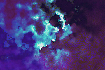 Abstract textured glowing purple blue background.