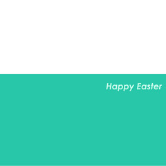 lettering happy easter with green background
