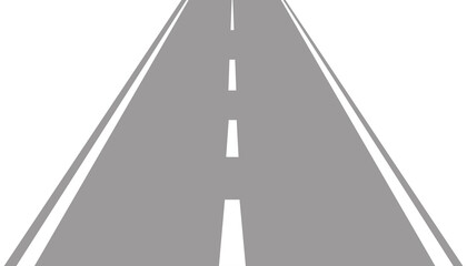 Road way illustration. Highway line traffic template. Road trip asphalt. Vector illustration
