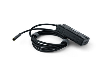 Video endoscope isolated on white background.