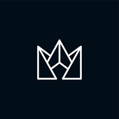 Fototapeta premium Crown Logo Simple Creative