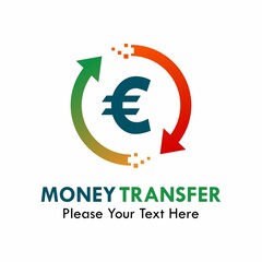 Money transfer logo template illustration