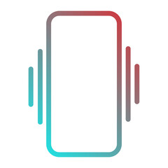 phone vibrates icon 
