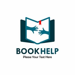 Book help logo template illustration