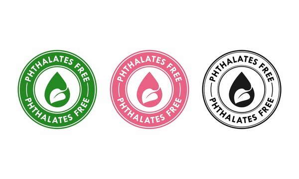 Phthalates free logo template illustration. Suitable for package product