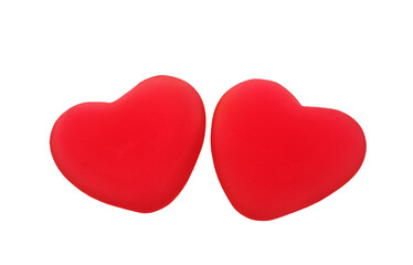 jelly hearts isolated