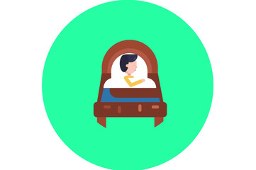 Take rest Isolated Vector Illustration which can be easily Download