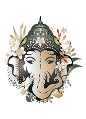 faszinierender Ganesha ein Gott mit Elefantenkopf