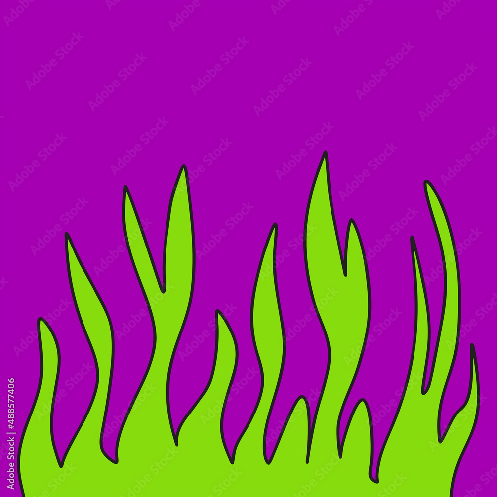 Poster simple background with wavy spike pattern
