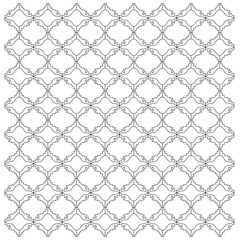 Luxury Ornaments Black White Pattern, Background, Texture