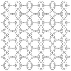 Fototapeta premium Luxury Ornaments Black White Pattern, Background, Texture