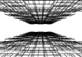 architecture building 3d illustration