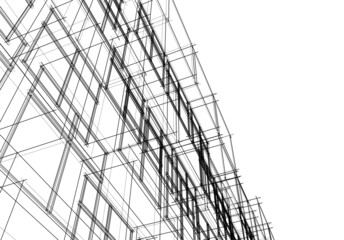 architecture building 3d illustration