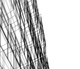 architecture building 3d illustration