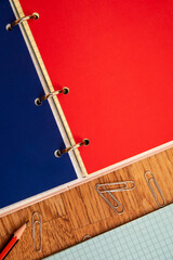 Fototapeta premium sharpened pencil on a notebook